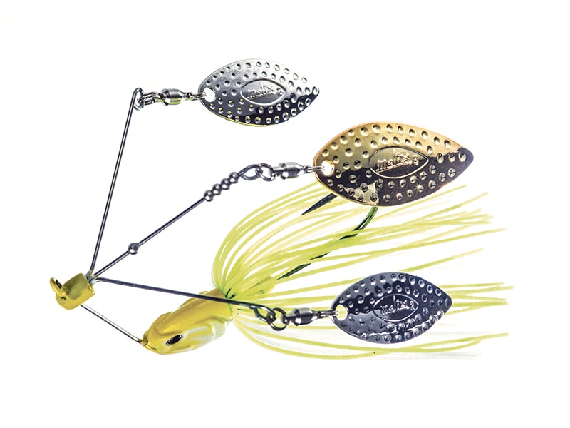 3 Pack Musky Spinners, Bucktail Spinnerbait French Blade  2/3oz 6Inches Muskie Lures, Stainless Steel Shaft Beads Treble Hooks  Freshwater Kokanee Pike Striped Bass Lures Inline Spinner Kit Gold